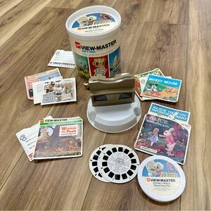 Vintage GAF View-Master Gift Pak Tin Disney Favorites + Extras